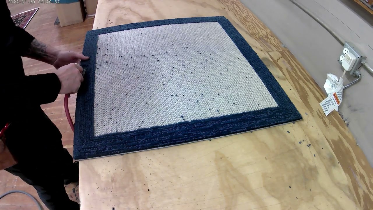 Creating a custom border and binding on an area rug