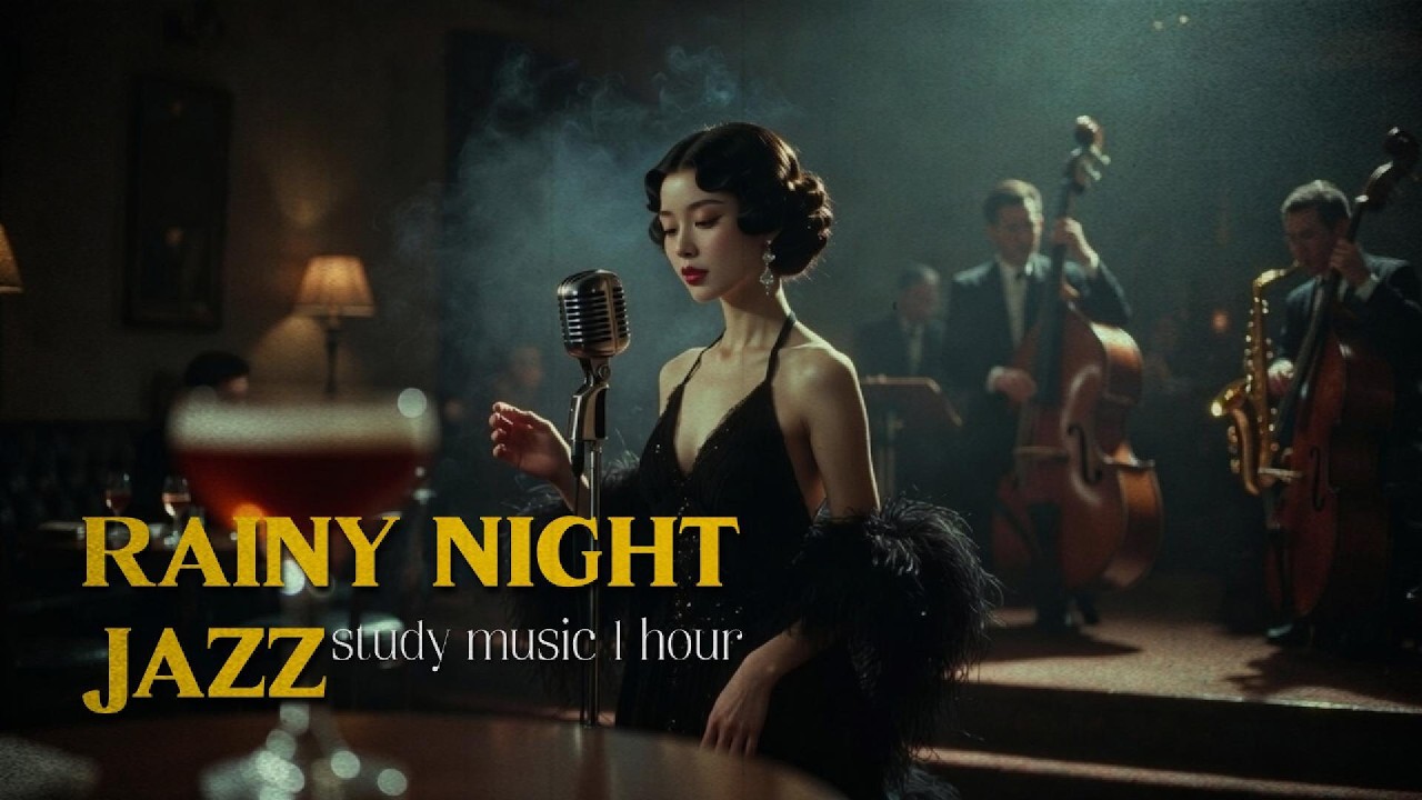 Hong Kong Rainy Night Jazz 🎷 1 Hour Study & Relaxing Chinese Jazz Music