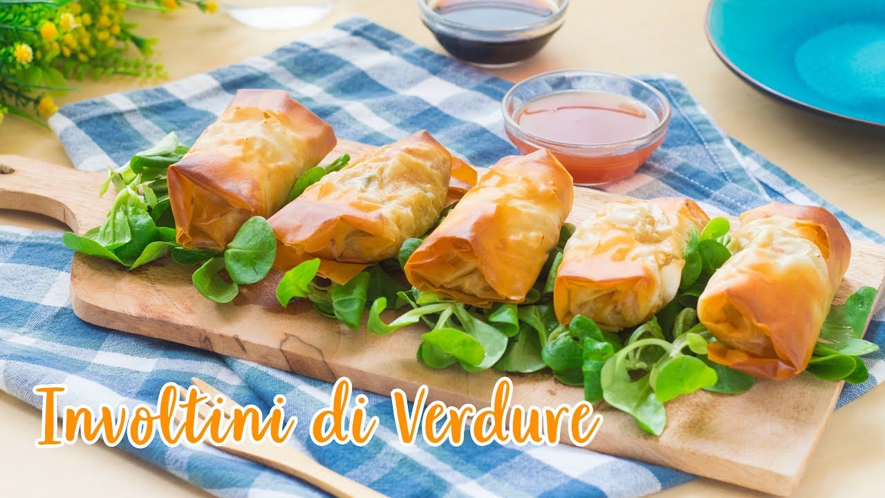 Involtini di Verdure con Pasta Fillo al Forno - Ricetta Simil Involtini Primavera - 55Winston55