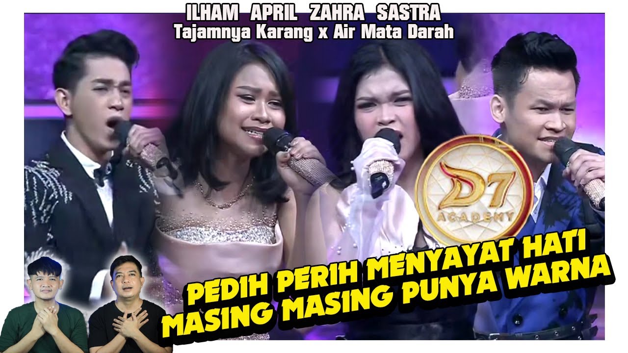 Pedih menyayat hati April, Zahra, Ilham & Sastra Tajamnya Karang x Air Mata Darah.