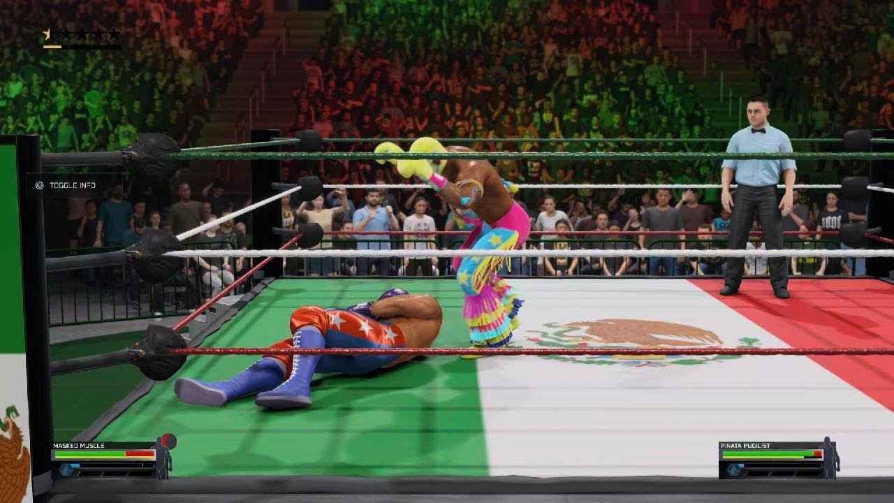 Punch-Out!! WWE 2K25: Masked Muscle vs Piñata Pugilist
