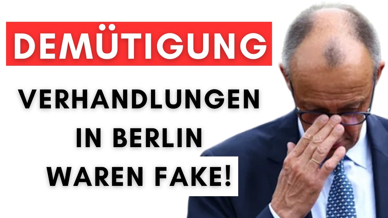 US best&auml;tigt: Merz durfte nicht mitverhandeln &ndash; Merz durfte nur das Catering bestellen!