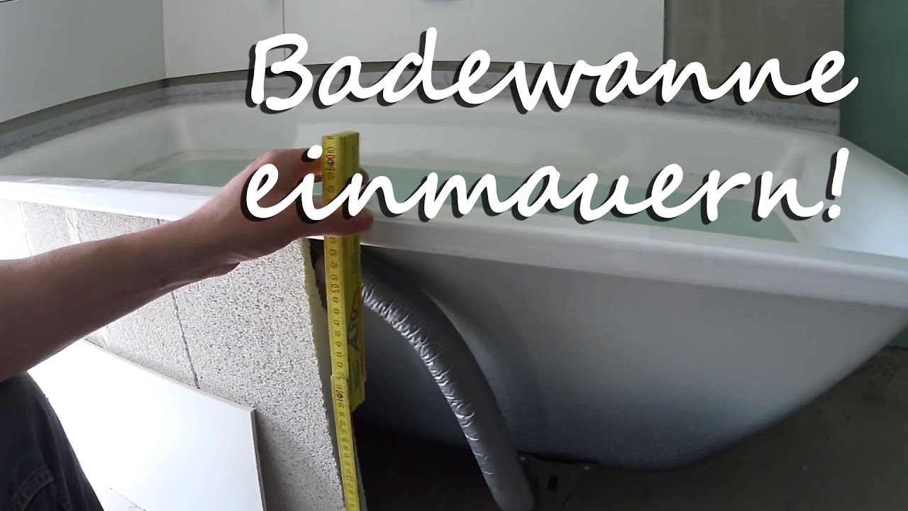 Badewanne einmauern - Tutorial