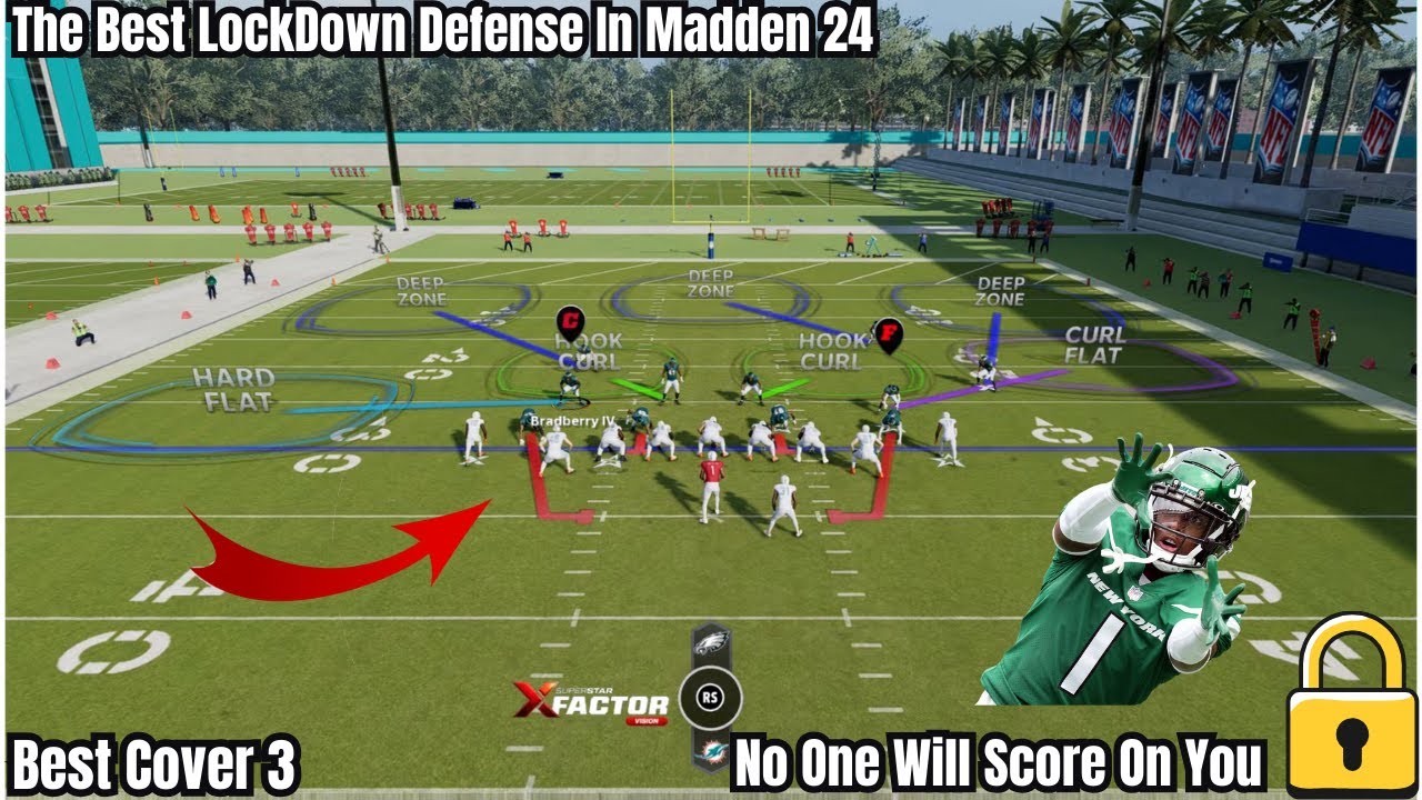 🔒Best Lockdown Defense In Madden 24 Cover 3 Cloud🔒
