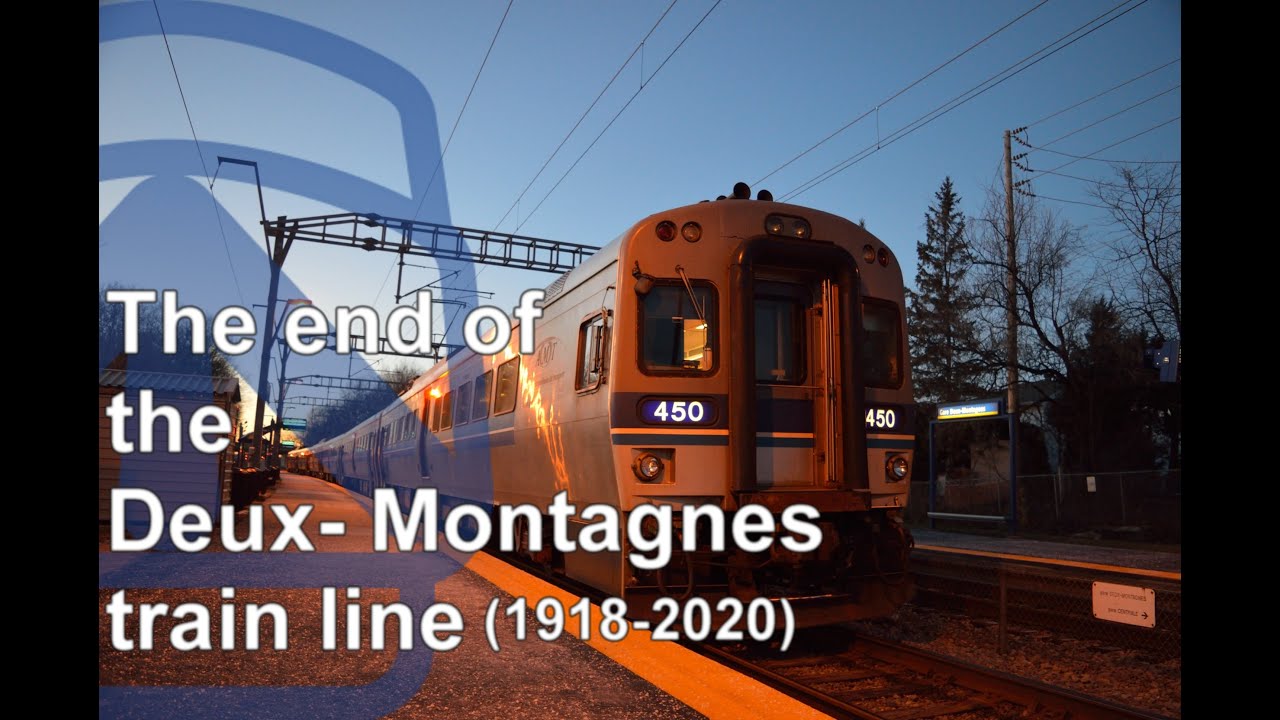 Last days of service of the Deux-Montagnes train line in Montreal
