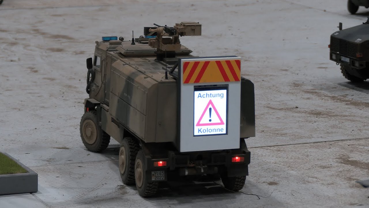 Hobbymesse Leipzig 2025 - RC CONVOY! - SCALE 1/16 - MILITARY VEHICLES #rc #modellbau #bundeswehr