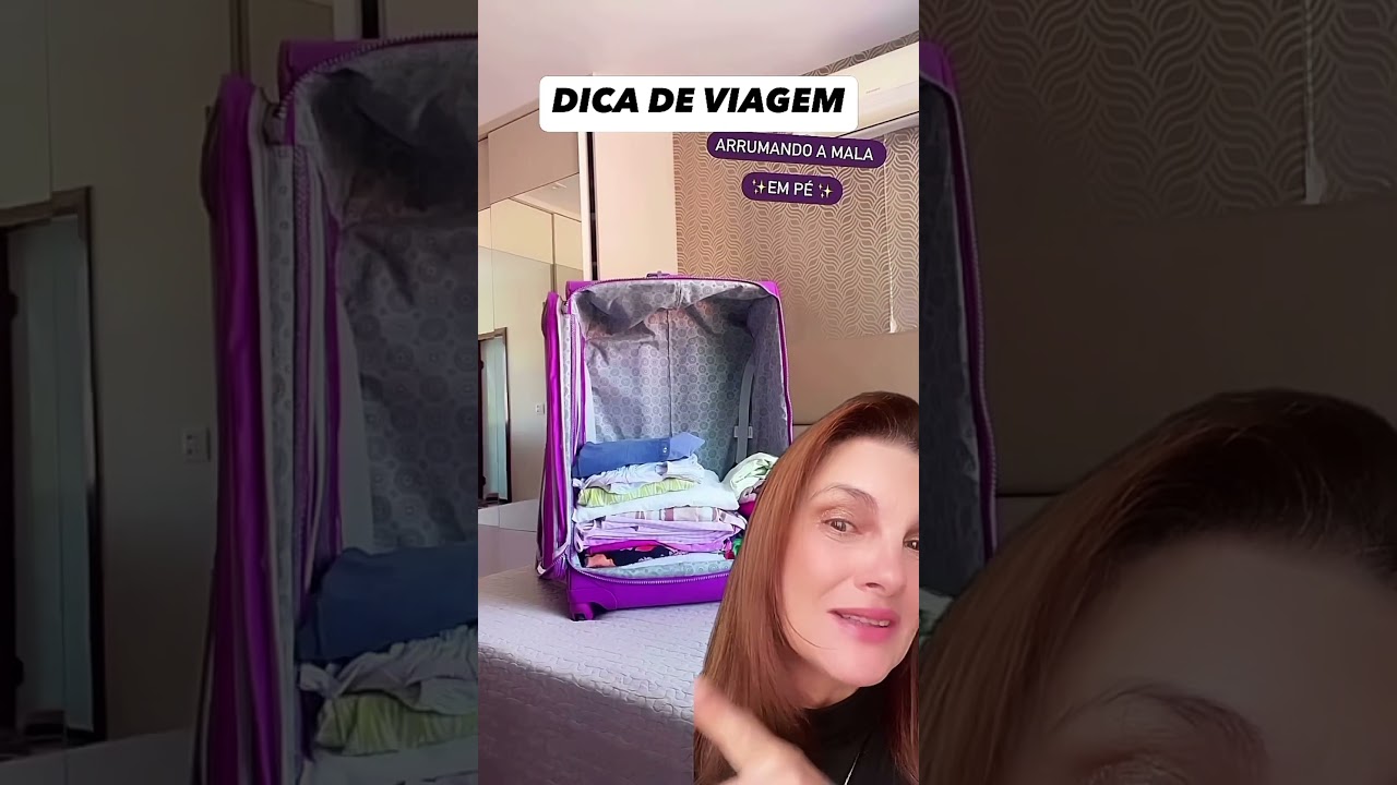 A melhor maneira de arrumar a mala de viagem. #mala #maladeviagem