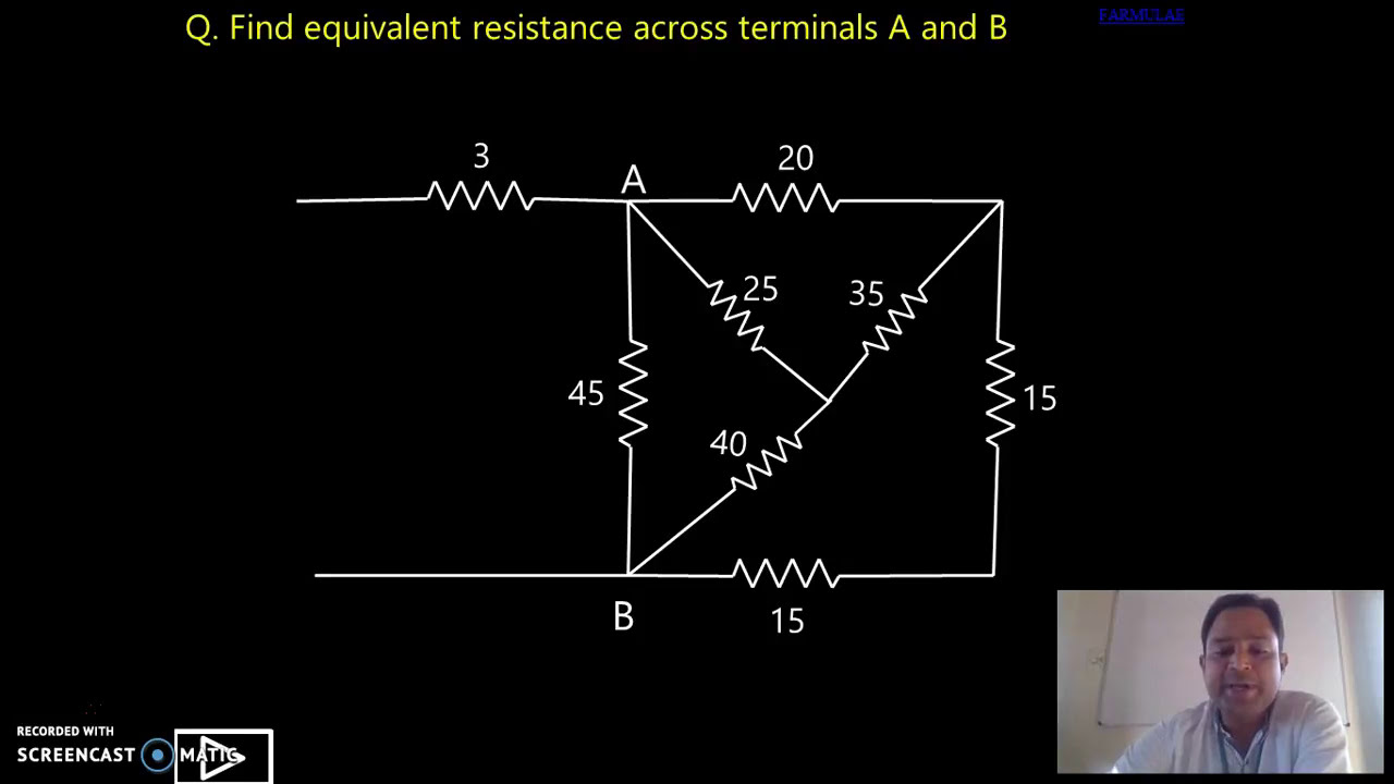 How to solve Star Delta transformation problems(WITH ANIMATION IN HINDI)