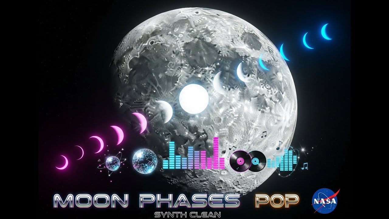 Moon Phases 2026 with Libration Set to Music