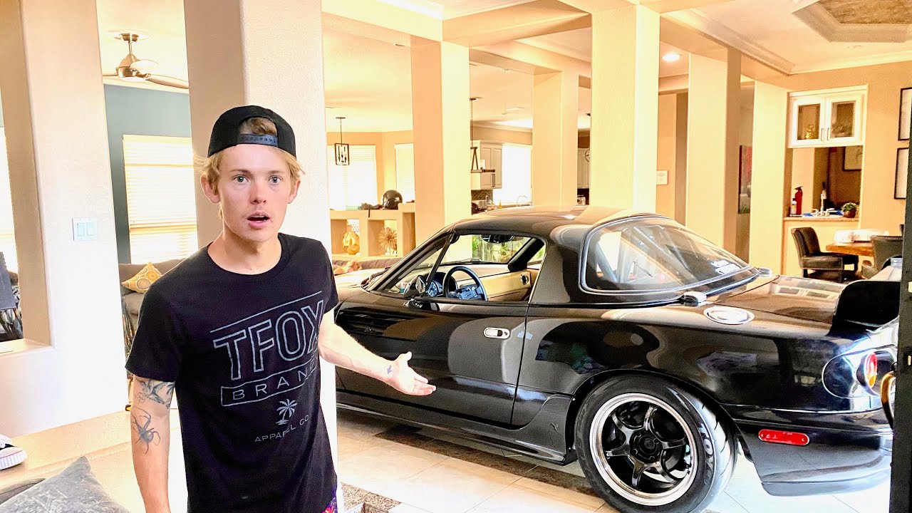 Putting My Car in Tanner Fox’s House PRANK