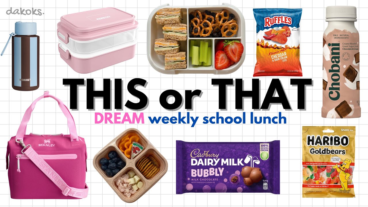 Build your DREAM weekly school lunch! |THIS OR THAT🥪🥞