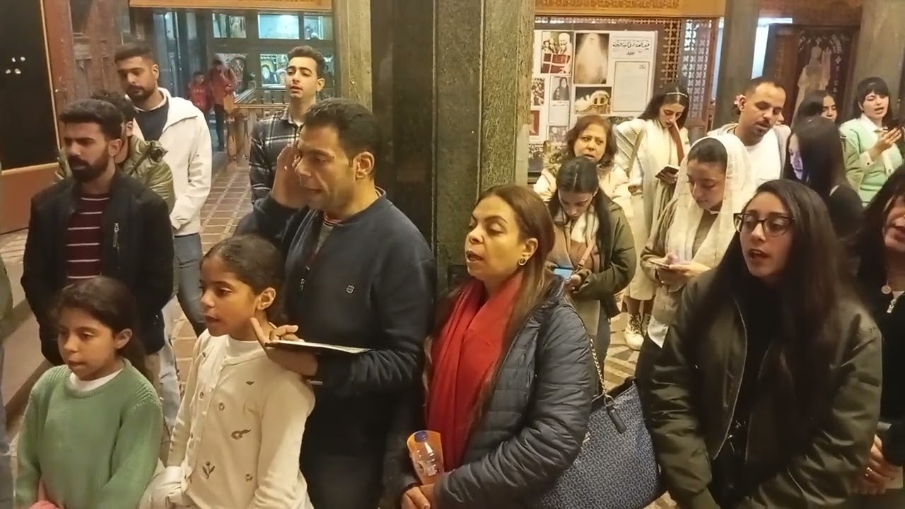 تمجيد مارمينا العجايبي والبابا كيرلس السادس بأمسية شباب كنيسة مارجرجس كفر الدوار