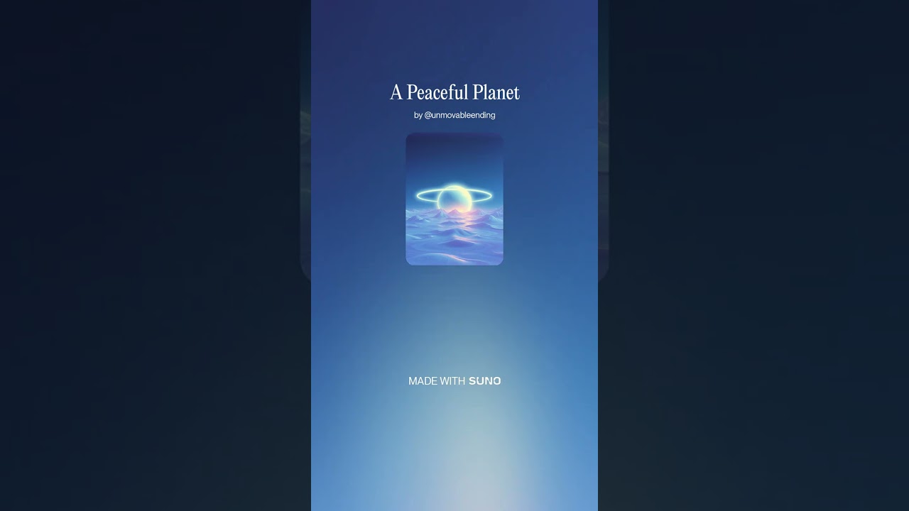 A Peaceful Planet 9 - Instrumental #AI​ #Song​ by #Suno​ #music​ #newmusic​