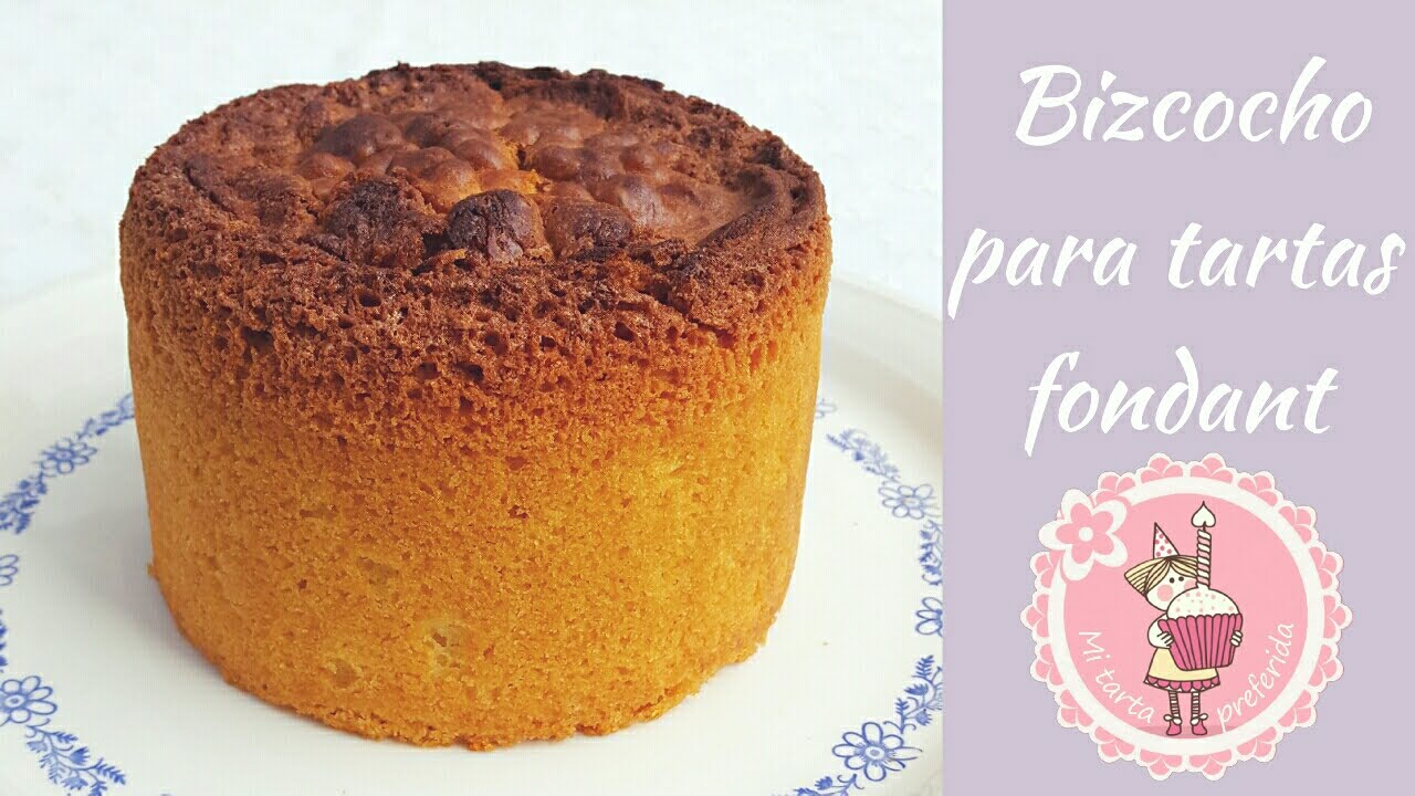 Como hacer un bizcocho perfecto para tartas fondant | Mi tarta preferida