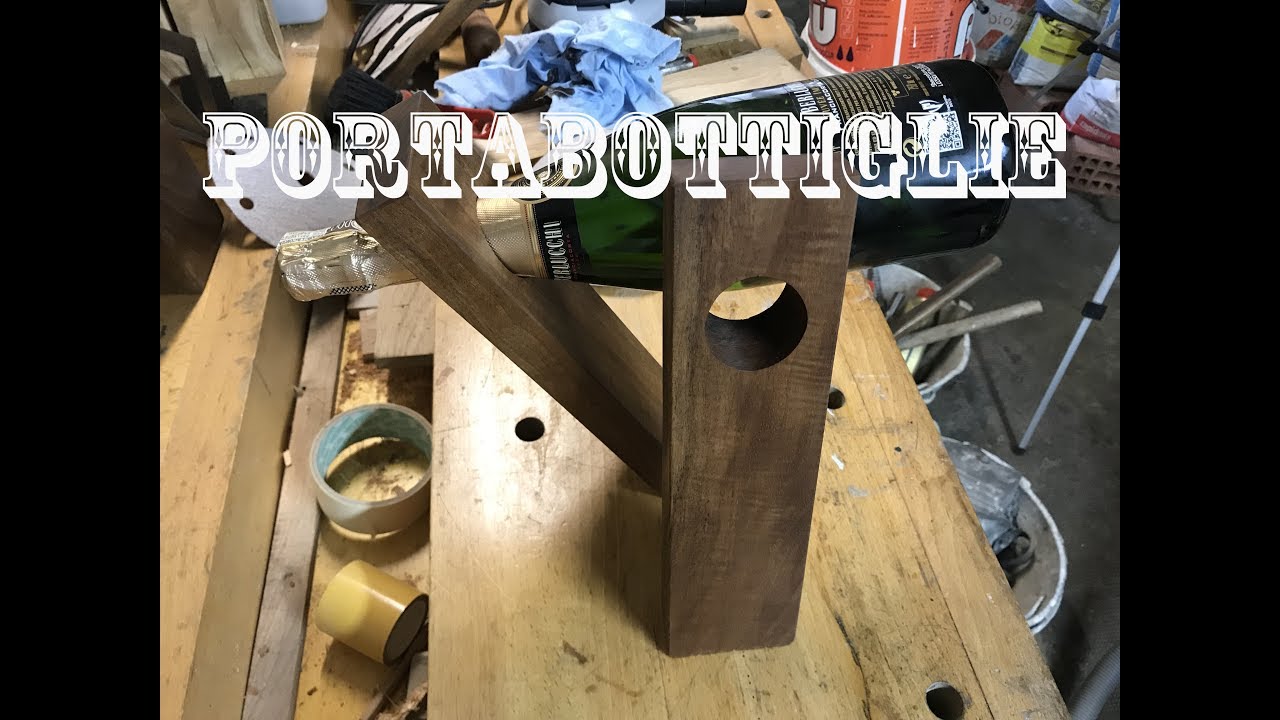 Portabottiglie in legno - wood bottleholder