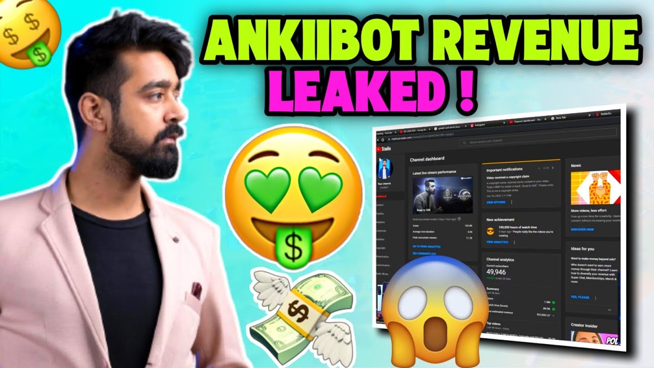 Ankiibot Accidentally Leaked his Youtube Revenue🤑💸