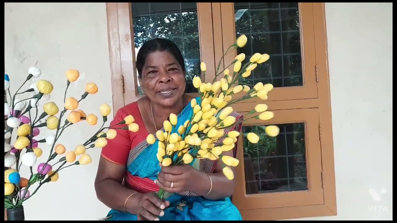 Best out of waste... Recycling of plastic carrybag craft. 🌺🌺