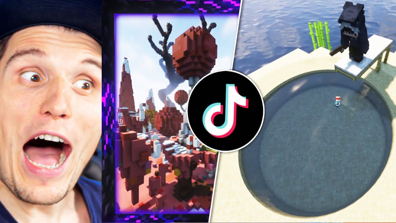 Paluten REAGIERT auf ICH teste 9 virale MINECRAFT TIKTOKS! (NEUE DIMENSIONEN)