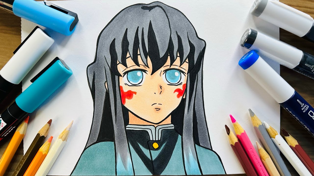 Como Desenhar Muichiro Tokito [Kimetsu no Yaiba] - Hashira da Névoa