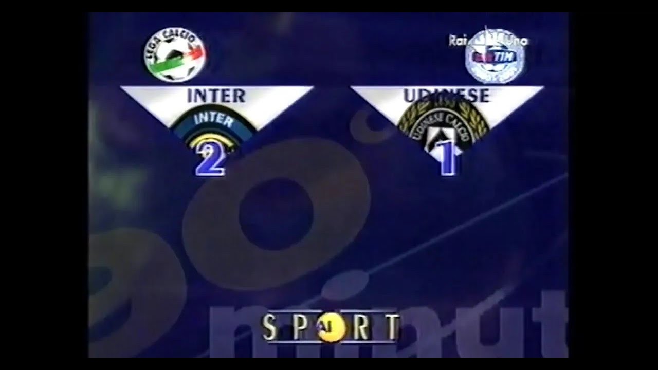2000-01 (20^ - 25-02-2001) INTER-Udinese 2-1 [R.C.Sosa,Blanc,Ferrante] Servizio 90°Minuto Rai1