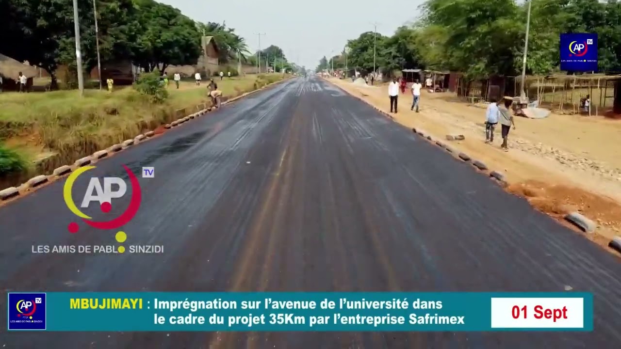 #Mbujimayi #Projet35km #SafrimexImprégnation sur l'avenue de l’université.