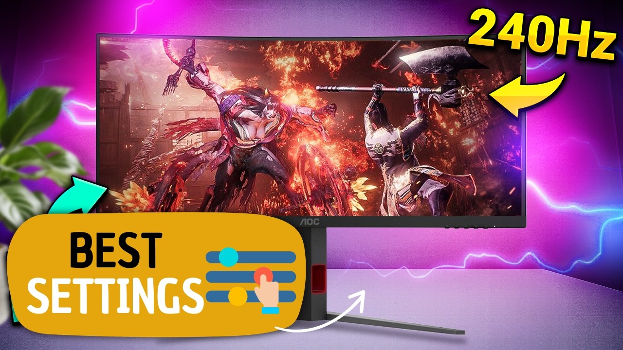 Best Settings AOC CU34G4Z 🔥 Monitor Ultrawide 34