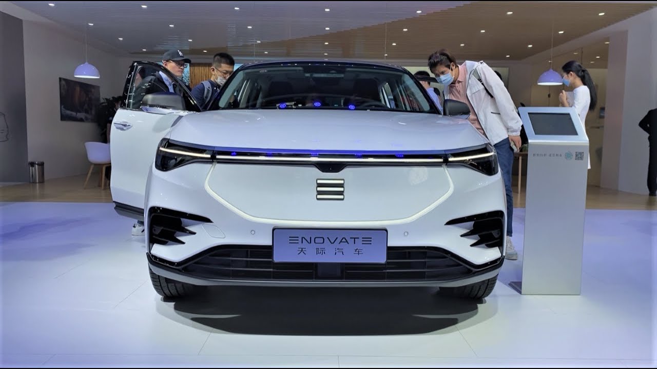 2021 ENOVATE ME7 EV Walkaround—China Auto Show—2021款天际ME7，外观与内饰实拍