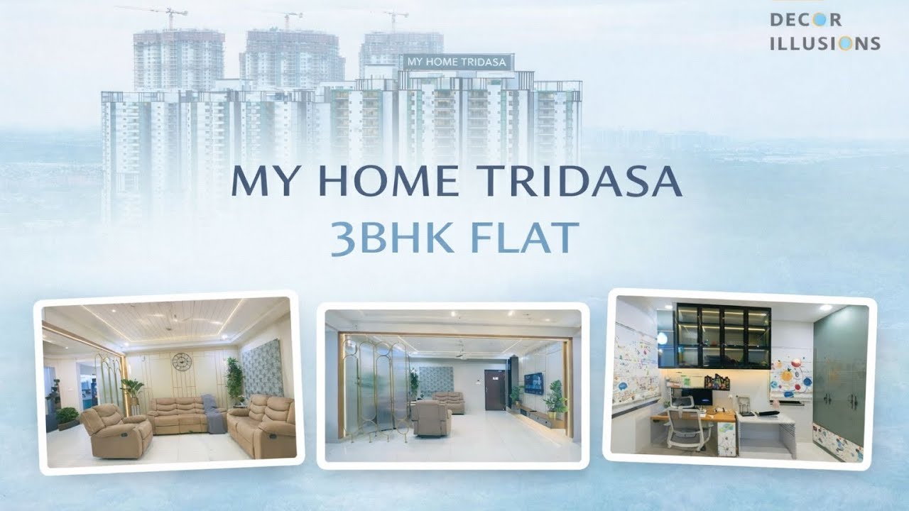 Luxury 3BHK Flat Interiors at My Home Tridasa | Complete Home Tour | ₹19–22 Lakhs Budget