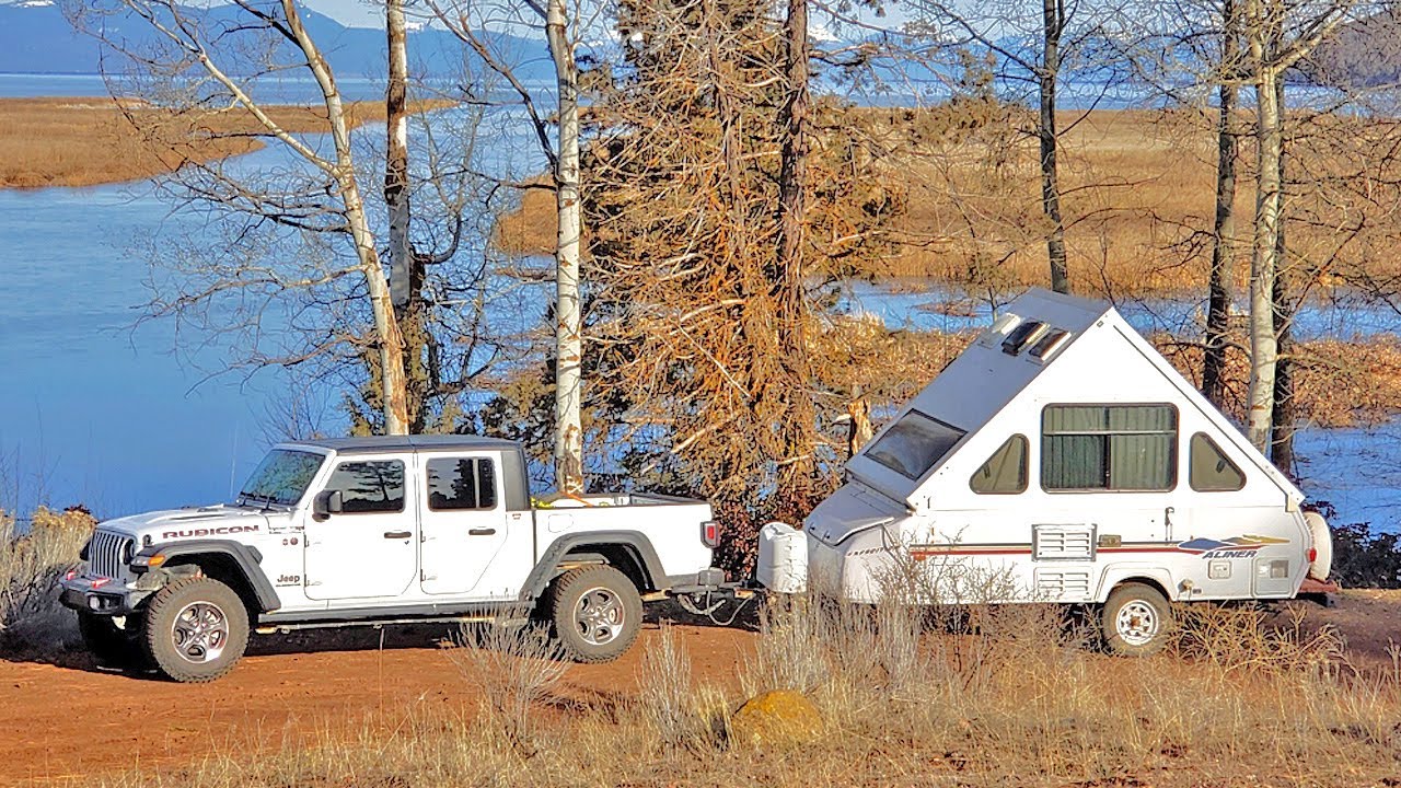 Living Solo in a JEEP GLADIATOR & A frame CAMPER TRAILER