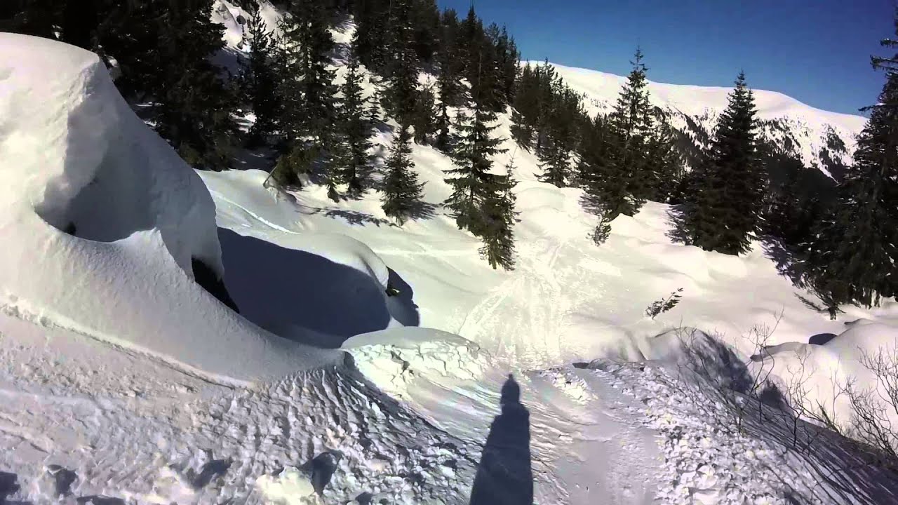 Сноуборд на Картала,Благоевград.Северната чаша\Snowboarding Kartala, Blagoevgrad, North face