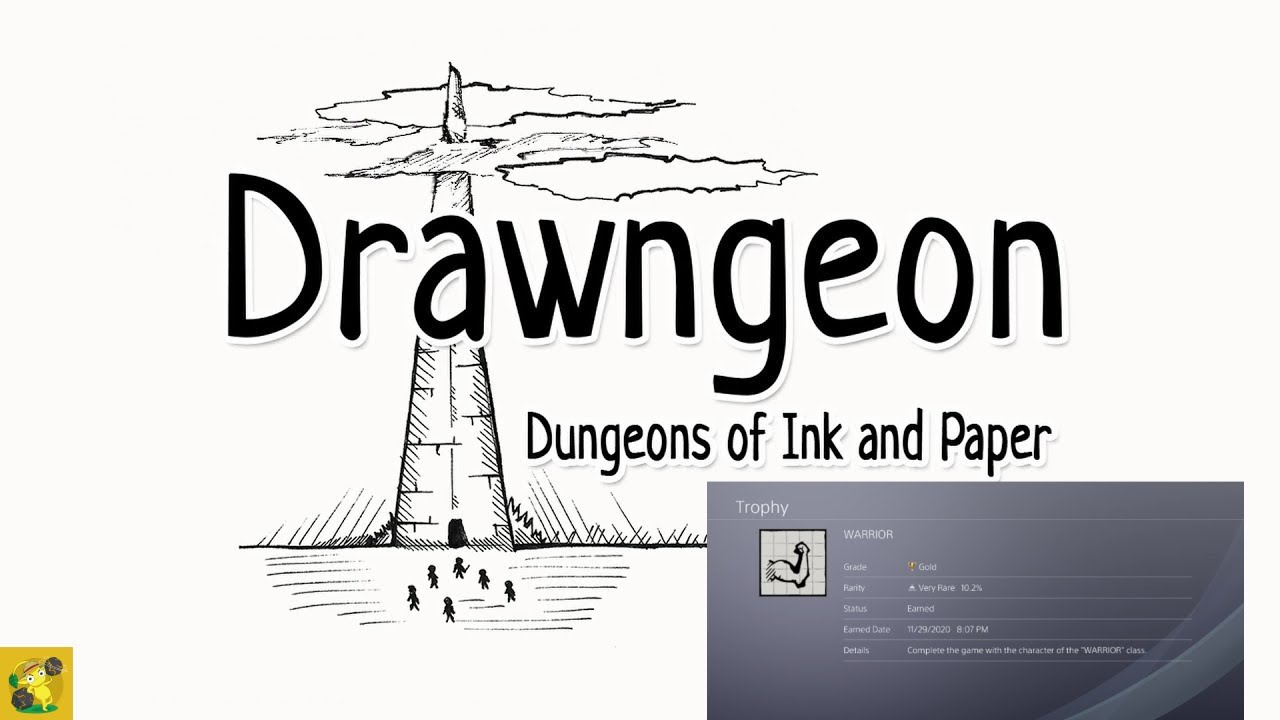 Drawngeon: Dungeons of Ink and Paper Trophy Guide: Warrior, Wizard, Trickster
