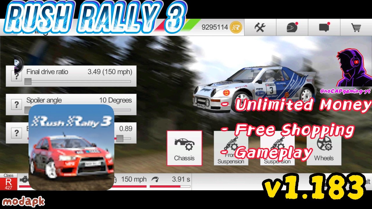 Rush Rally 3 Mod Apk v1.183 – Unlimited Money & Free Shopping | New Update 2026