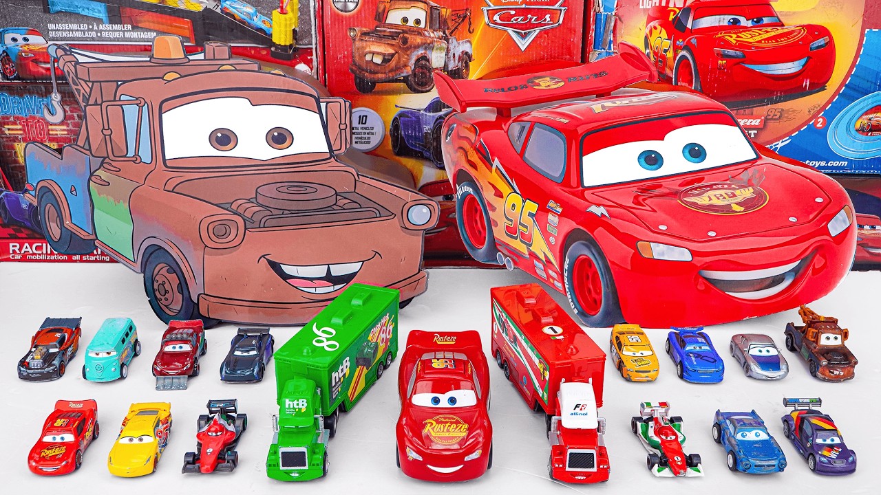 Disney Pixar Cars Unboxing Review | Lightning Mcqueen, Tow Mater, Doc Hudson, Sally Carrera, Cruz