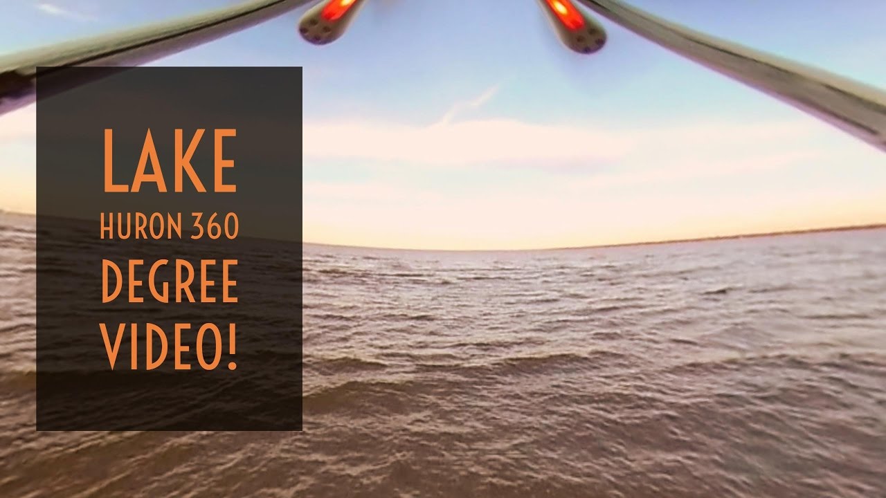Video Drone - First UPAir 360 Degree Camera Flight Over Lake Huron!