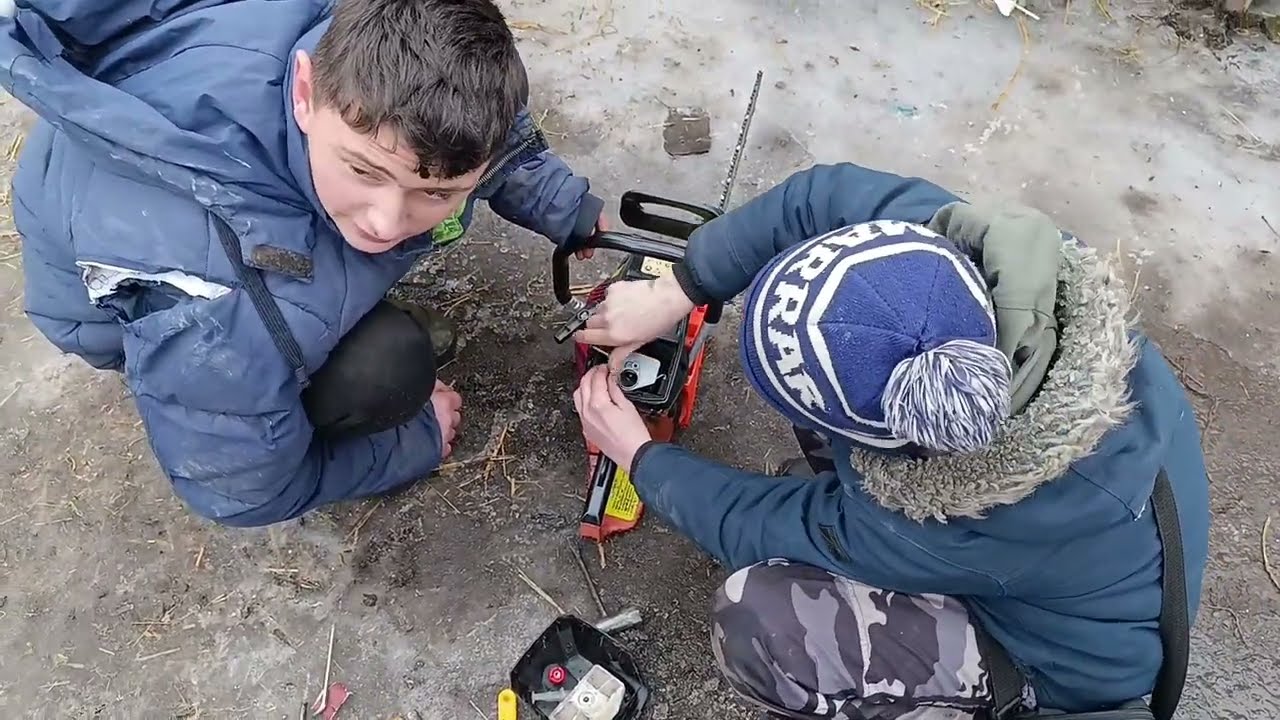 Мучаем бензопилу!