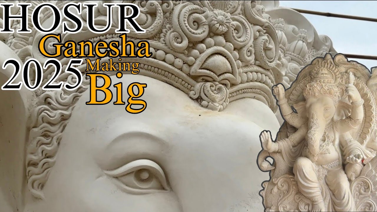 HOSUR GANESHA 2025 MAKING STARTED! Hyderabad style in HOSUR #Hosurganesha2025 #ganeshaworkshop #2025