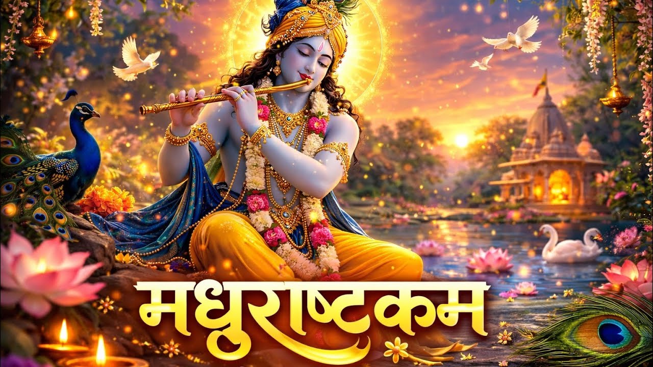 मधुराष्टकम | श्री कृष्ण का मधुर भजन | सुनते ही मन भक्ति में डूब जाएगा। मन को शांति देने वाला भजन🙏