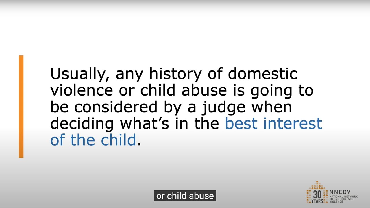 Custody and Domestic Violence