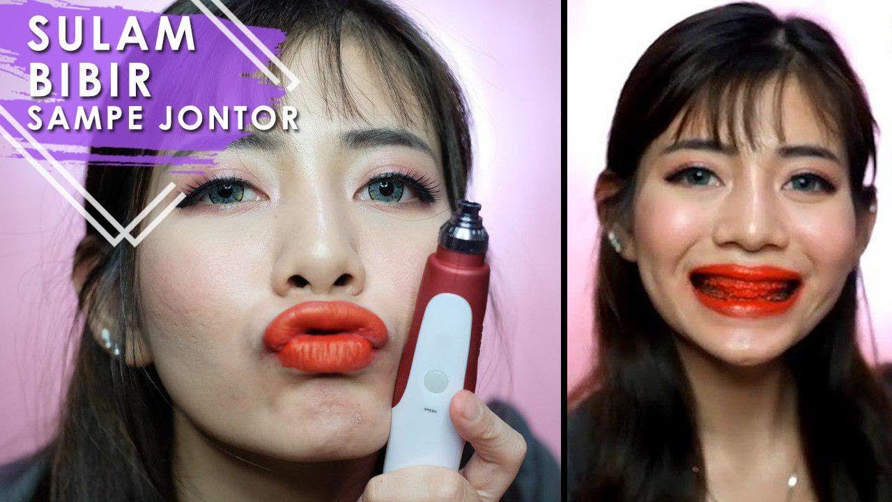 BIBIR MERAH TANPA LIPSTICK - TUTORIAL SULAM BIBIR SENDIRI DIRUMAH