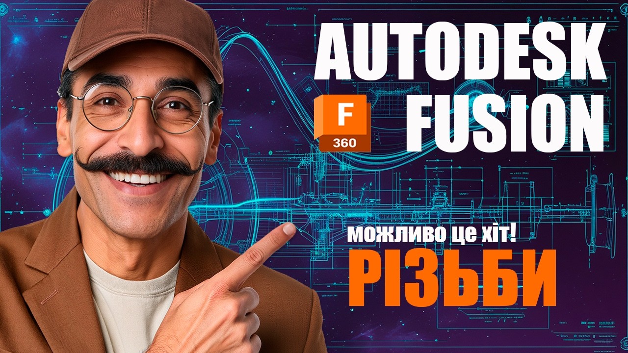 Моделювання різьби у Fusion 360 | Нестандартна (нерозрізна) різьба з нуля