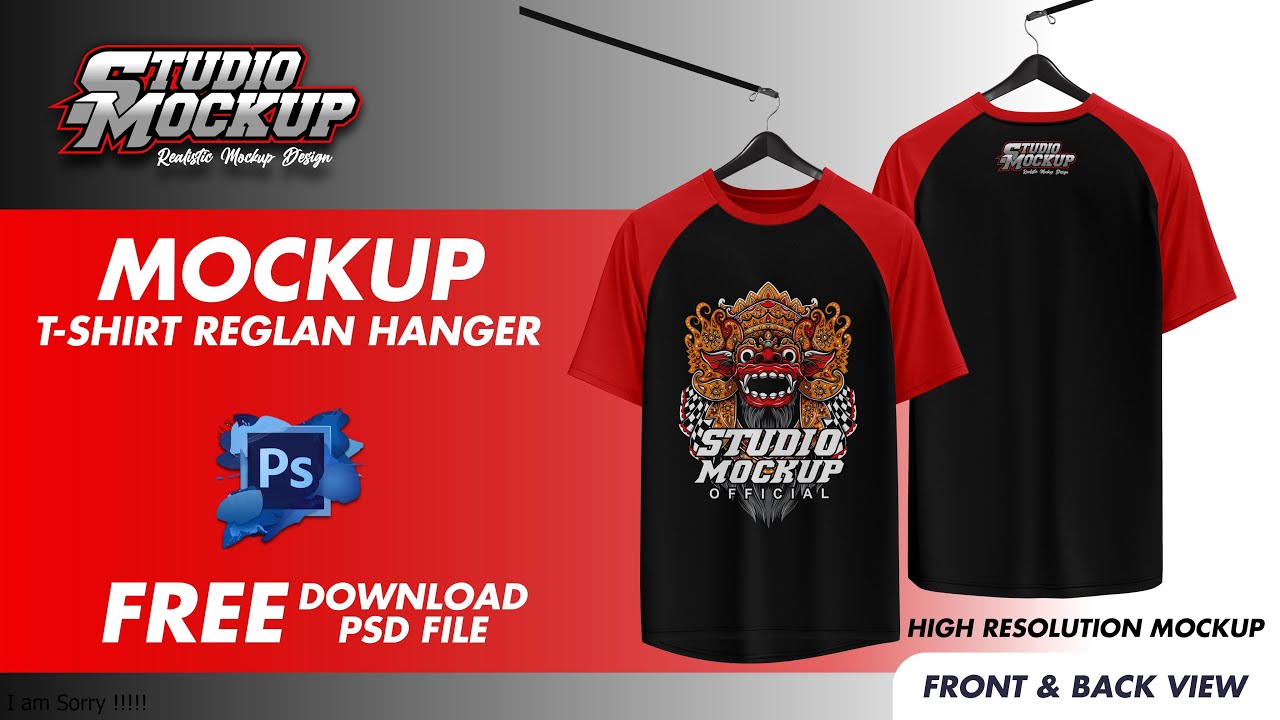 Mockup Reglan Tshirt | Free Download Mockup | Tshirt Mockup PSD
