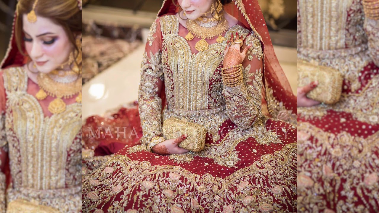 Beautiful Pakistani Bridal Dress for Wedding - Pakistani Bridal Wedding Wear - NameerabyFarooq