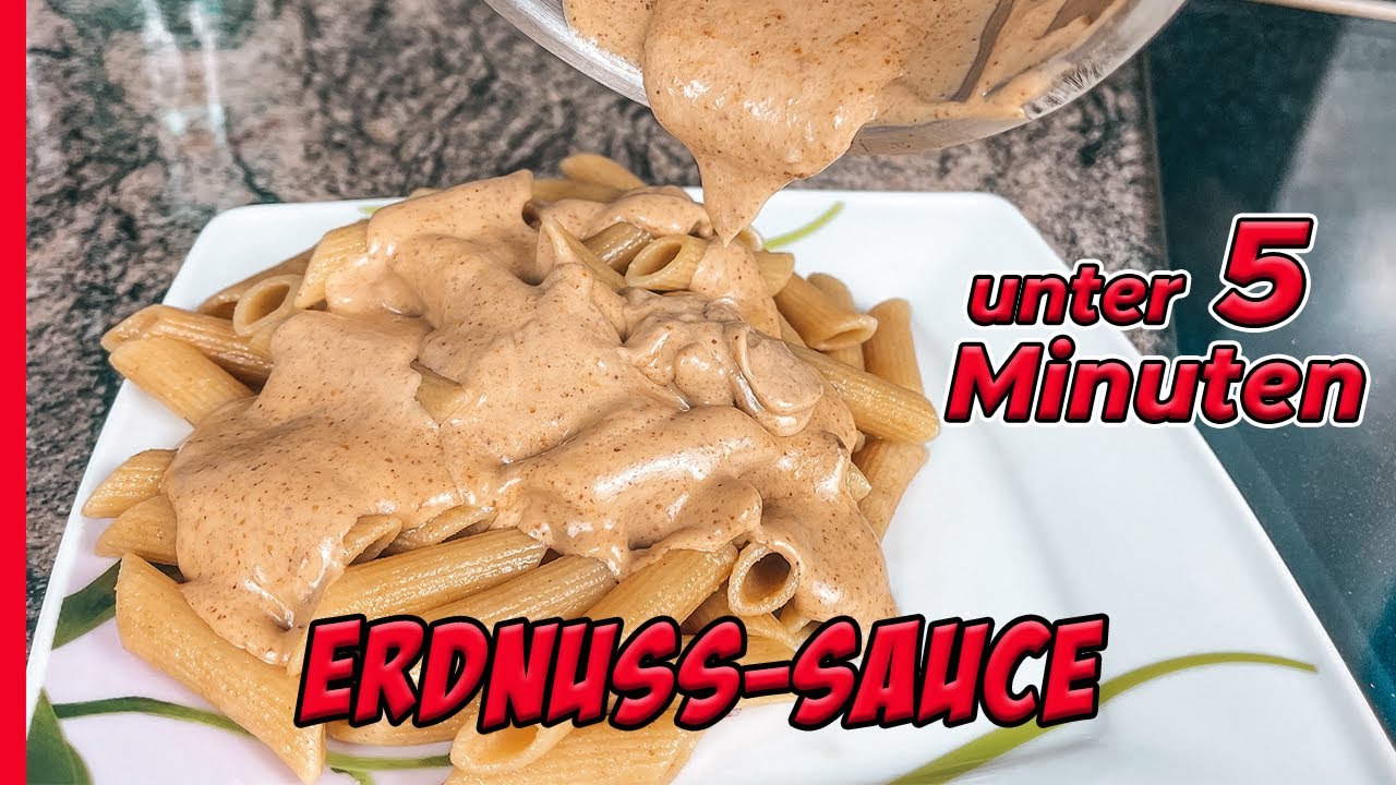 Erdnusssoße selber machen / ganz einfach, schnell und vegan! / mit Erdnussbutter & ohne Kokosmilch