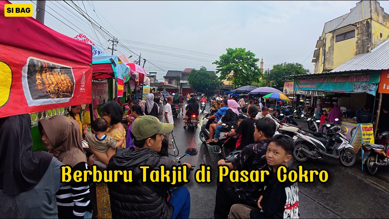 Suasana Ngabuburit dan Berburu Takjil di Pasar Cokro Klaten 2026