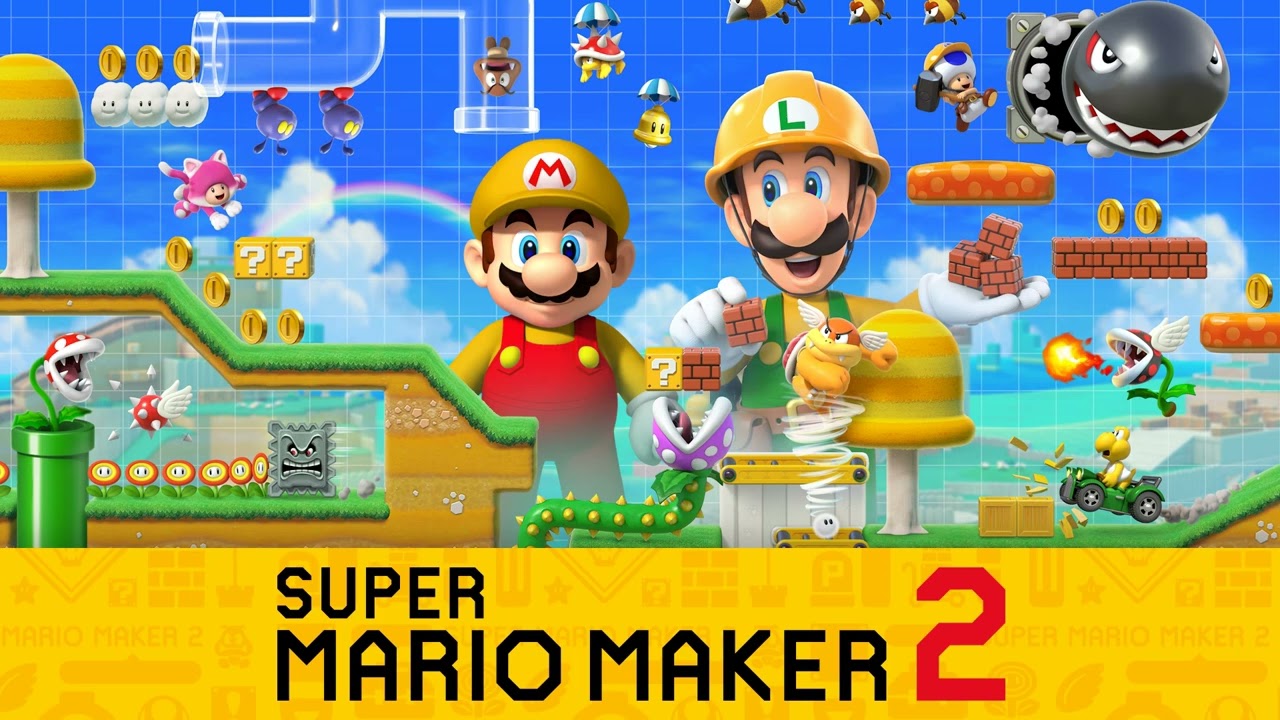 Sky Theme (Night) (Super Mario World) - Super Mario Maker 2