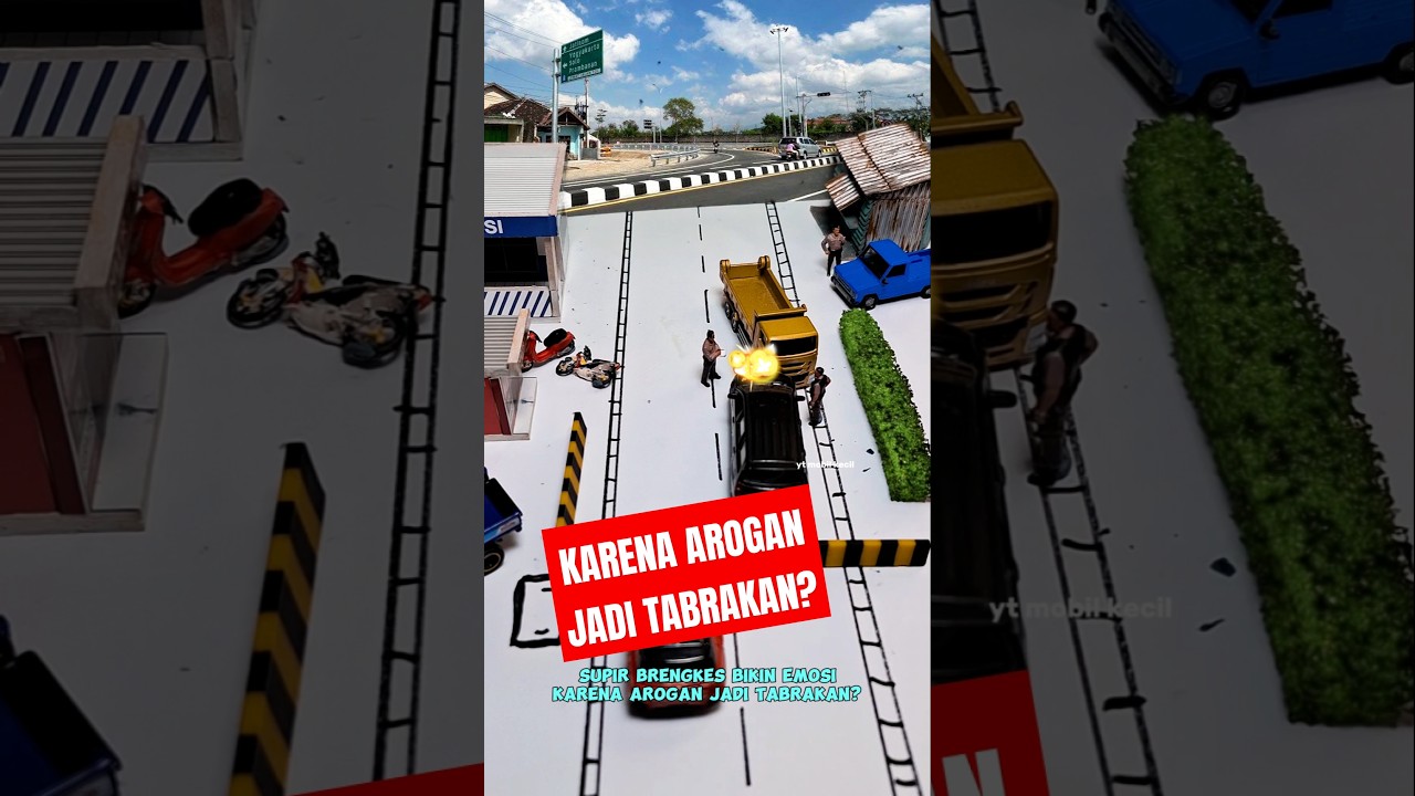 SUPIR BRENGKES BIKIN EMOSI. Arogan Jadi Tabrakan?