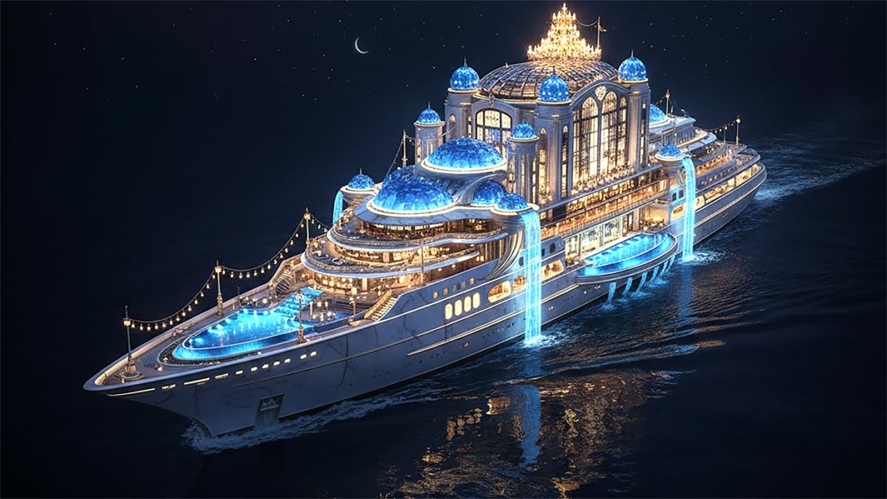 AI Luxury Yacht Tour | The Floating Palace of 2050