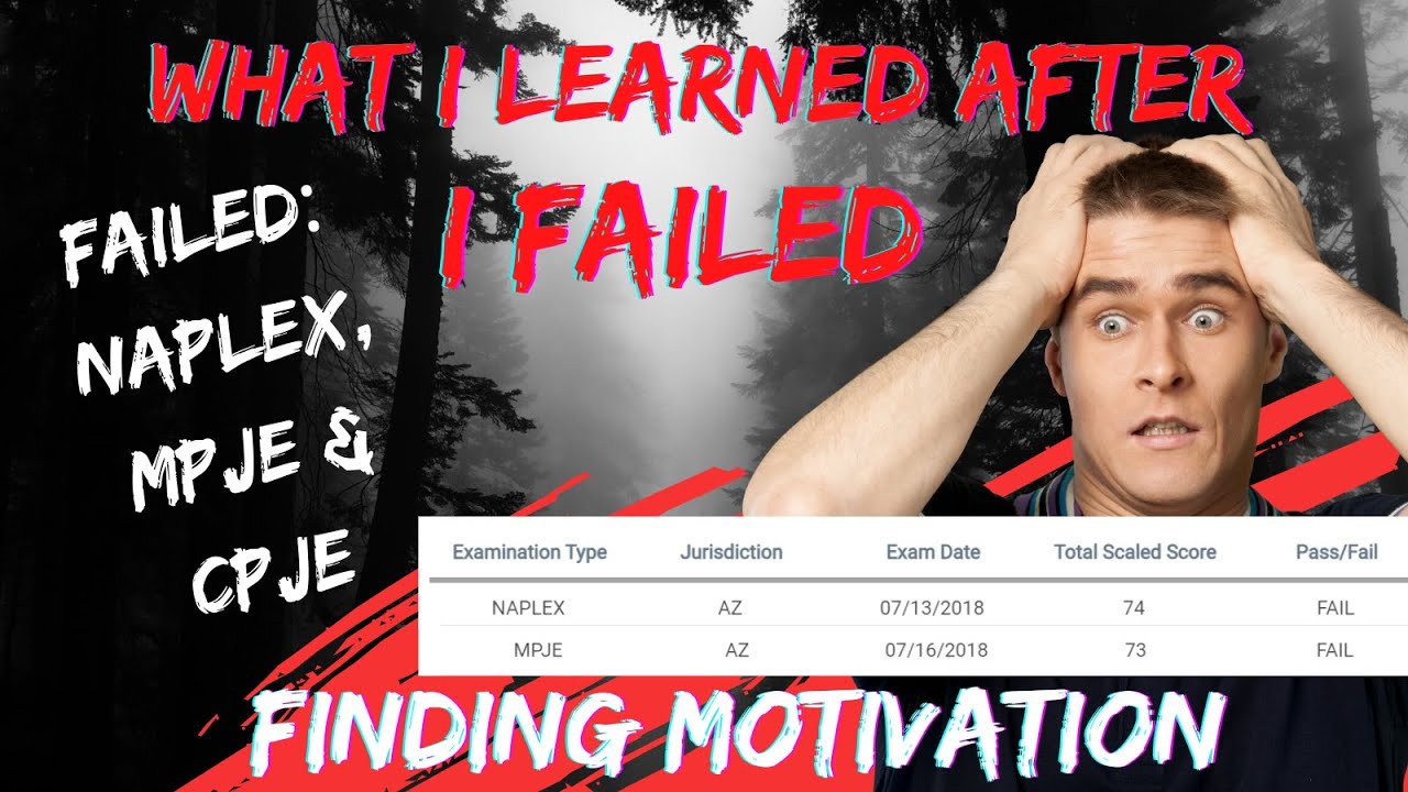 What I Learned After Failing Pharmacy Boards | HOW TO GET BACK UP!