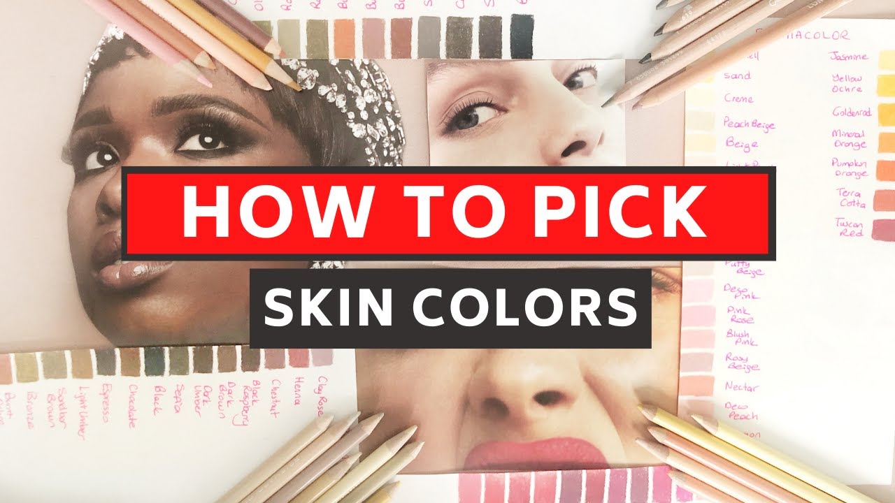 DRAWING SKIN WITH COLORED PENCILS - How to Pick Skin Colors