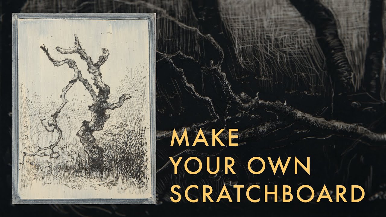Make Your Own Scratchboard using Ceracolors